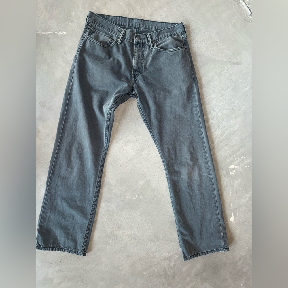 Levi's Men's Grey Straight-Leg Jeans